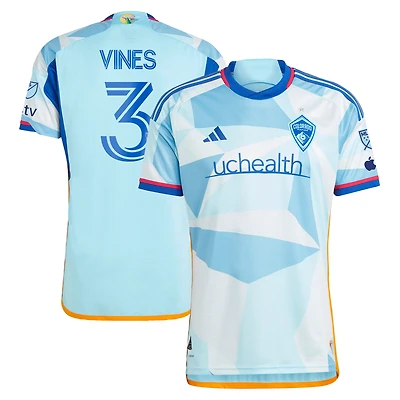 Men's adidas Sam Vines Light Blue Colorado Rapids 2024 New Day Kit Authentic Player Jersey