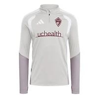 Men's adidas Silver Colorado Rapids 2026 Tiro Competition Quarter-Zip Training Top