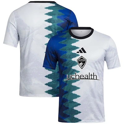 Haut d'avant-match adidas Colorado Rapids 2025 Gaming AEROREADY pour homme, blanc