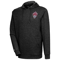 Sweat à capuche logo Colorado Rapids noir chiné Antigua pour homme