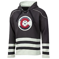 Men's Charcoal Colorado Rapids  Jersey Hook Hockey Pullover Hoodie