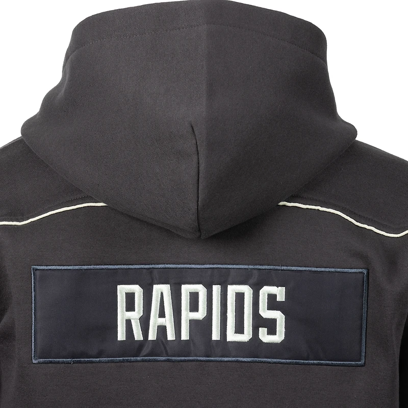 Sweat à capuche de hockey manches longues pour homme Colorado Rapids en charbon bois