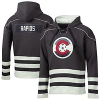 Sweat à capuche de hockey manches longues pour homme Colorado Rapids en charbon bois