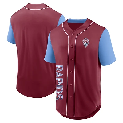 Fanatics pour hommes de marque bordeaux Colorado Rapids Balance Fashion Baseball Jersey