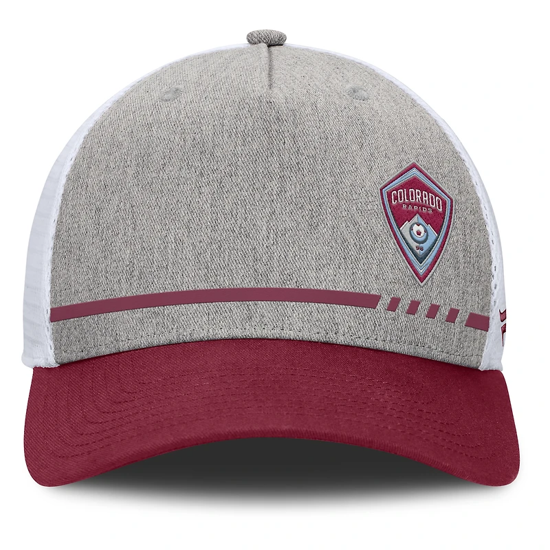 Casquette ajustable Fanatics pour homme, gris chiné, Colorado Rapids, à bloc bas