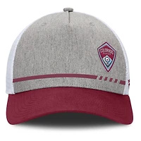 Casquette ajustable Fanatics pour homme, gris chiné, Colorado Rapids, à bloc bas