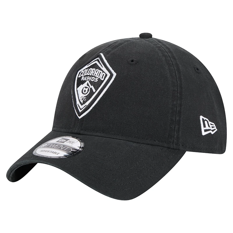 Casquette ajustable 9TWENTY Kickoff 2025 Colorado Rapids de New Era pour homme, noire