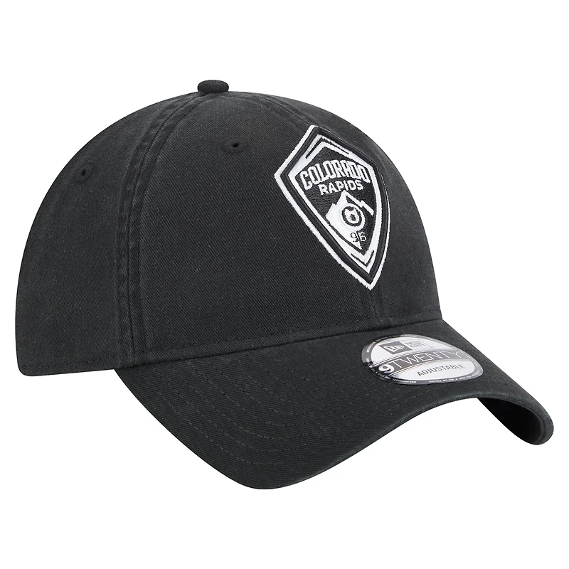 Casquette ajustable 9TWENTY Kickoff 2025 Colorado Rapids de New Era pour homme, noire