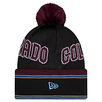 Men's New Era Black Colorado Rapids 2026 Jersey Hook Cuffed Pom Knit Hat