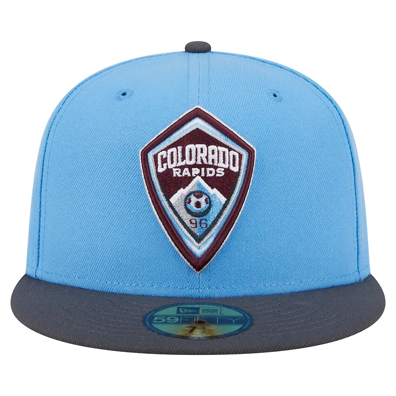 Men's New Era  Light Blue Colorado Rapids 2025 Kickoff 59FIFTY Fitted Hat