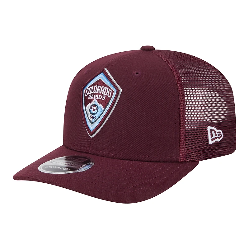 Casquette ajustable New Era rouge Colorado Rapids Jersey Hook 9SEVENTY pour homme