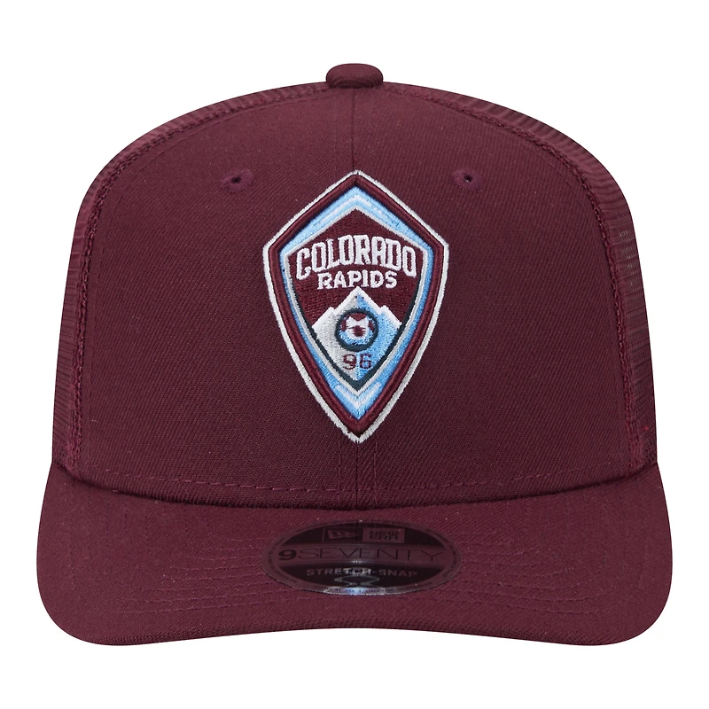 Casquette ajustable New Era rouge Colorado Rapids Jersey Hook 9SEVENTY pour homme