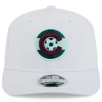Men's New Era  White Colorado Rapids 2025 Jersey Hook 9SEVENTY Stretch-Snap Hat