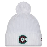 Men's New Era  White Colorado Rapids 2025 Jersey Hook Cuff Knit Hat with Pom