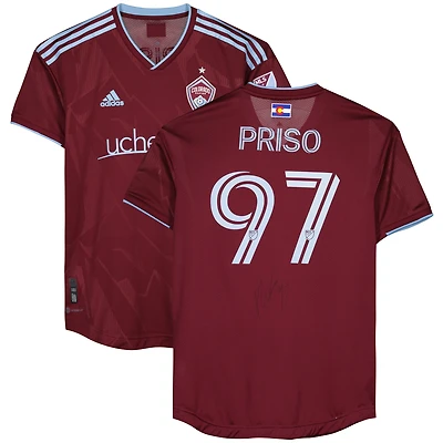 Maillot marron dédicacé #97 des Colorado Rapids de Ralph Priso pour la saison 2023 de la MLS