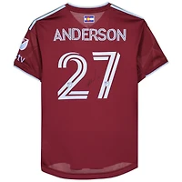 Maillot marron dédicacé #27 des Colorado Rapids de Sebastian Anderson pour la saison 2023 de la MLS