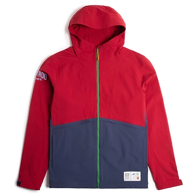 Veste unisexe bordeaux/marine Topo Designs x Colorado Rapids High Peak à fermeture éclair intégrale
