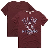 Unisex Homage  Burgundy Colorado Rapids MLS x Ted Lasso Believe Graphic Tri-Blend T-Shirt