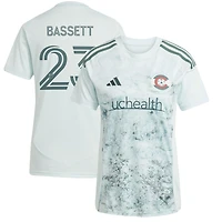 Women's adidas Cole Bassett Green Colorado Rapids 2025 Headwaters Replica Player Jersey