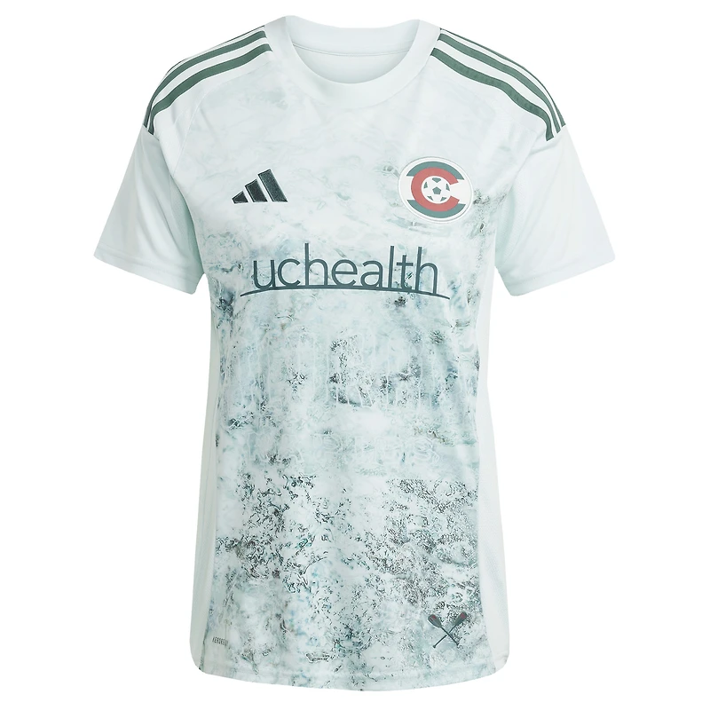 Maillot réplique de joueur adidas Cole Bassett vert Colorado Rapids 2025 Headwaters pour femme