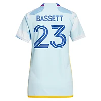 Maillot adidas Cole Bassett pour femme bleu clair Colorado Rapids 2023 New Day Kit Replica