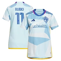 Women's adidas Diego Rubio Light Blue Colorado Rapids 2023 New Day Kit Replica Jersey