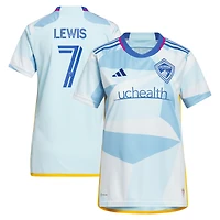 Maillot adidas Jonathan Lewis pour femme Colorado Rapids 2023 New Day Kit Replica bleu clair