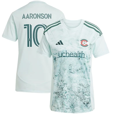 Women's adidas Paxten Aaronson Green Colorado Rapids 2025 Headwaters Replica Jersey