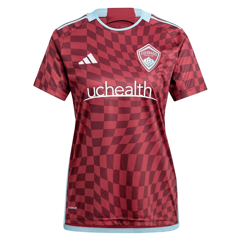 Women's adidas Sam Vines Burgundy Colorado Rapids 2024 One Flag Kit Replica Player Jersey
