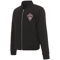 Veste polaire réversible entièrement zippée JH Design noire Colorado Rapids pour femme