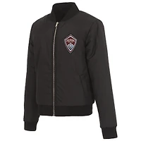 Veste polaire réversible entièrement zippée JH Design noire Colorado Rapids pour femme