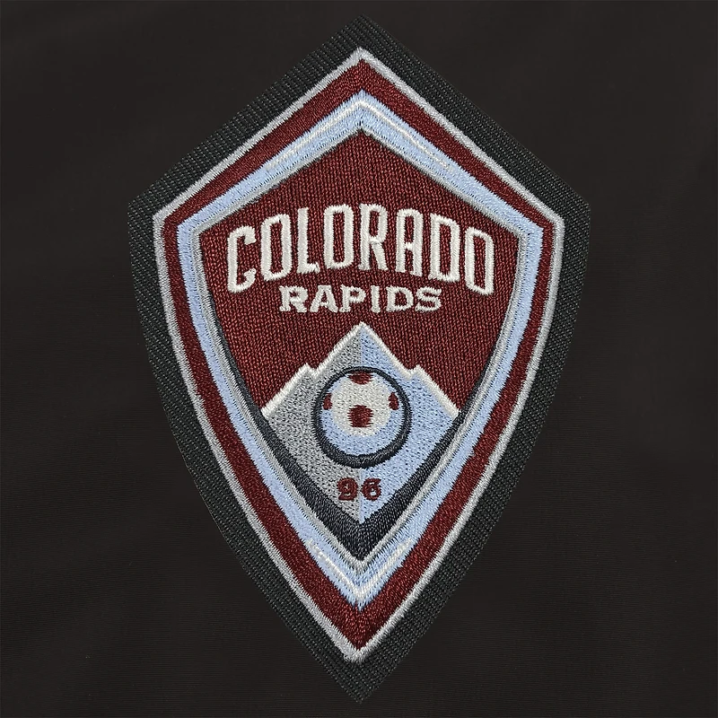 Women's JH Design Black Colorado Rapids Reversible Full-Zip Fleece Jacket