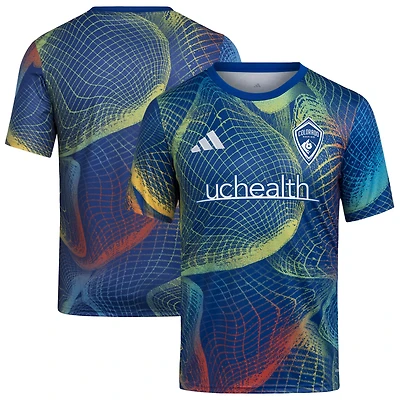Haut d'avant-match adidas bleu Colorado Rapids 2025 United We Play AEROREADY pour jeunes