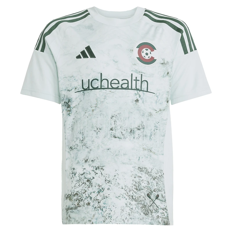 Maillot de joueur réplique adidas Cole Bassett vert Colorado Rapids 2025 Headwaters pour jeunes