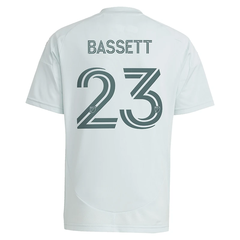 Youth adidas Cole Bassett Green Colorado Rapids 2025 Headwaters Replica Player Jersey