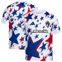 Youth adidas  White Colorado Rapids 2026 Americana Pre-Match Jersey