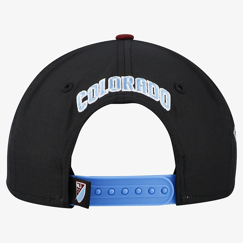 Youth New Era Black Colorado Rapids Jersey Hook 9SEVENTY Adjustable Hat