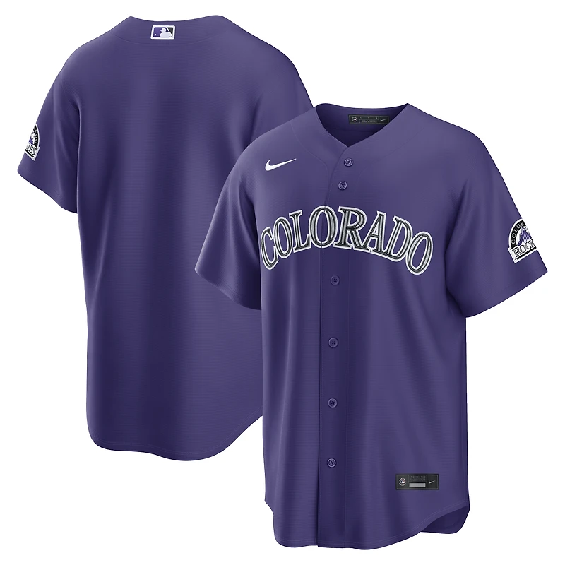 Men's Nike Purple Colorado Rockies Alternate Stadium Jersey