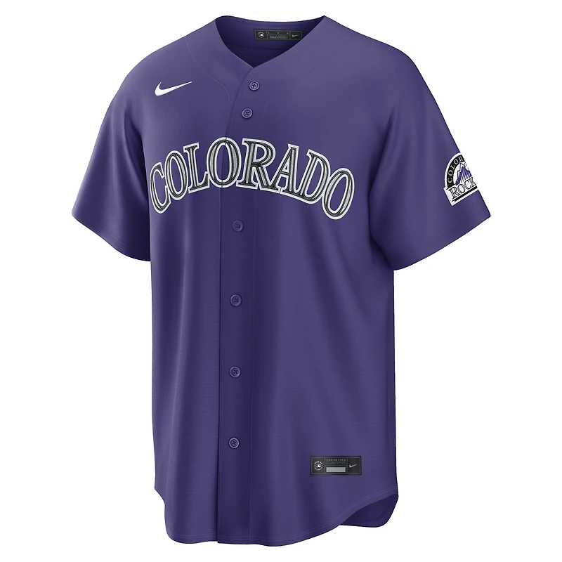 Men's Nike Purple Colorado Rockies Alternate Stadium Jersey