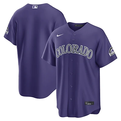 Men's Nike  Purple Colorado Rockies Alternate Stadium Jersey