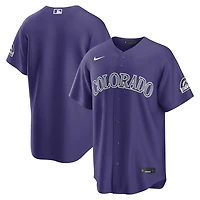 Men's Nike  Purple Colorado Rockies Alternate Stadium Jersey