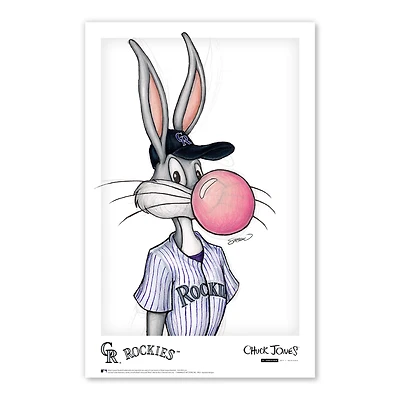 Bugs Bunny Colorado Rockies 11"x 17" Looney Tunes affiche imprimée