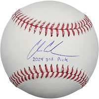 Charlie Condon Colorado Rockies Autographed Baseball with "2024 3rd Pick" Inscription