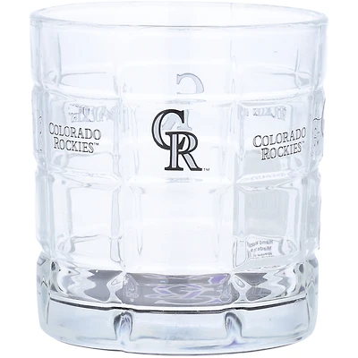 Rocheuses du Colorado 10oz. Équipe Bottoms Up Squared Rocks Glass
