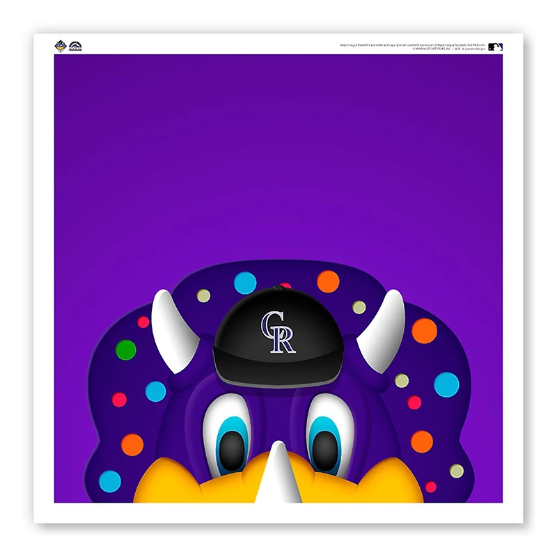 Colorado Rockies 12" x 12" Dinger Affiche Imprimer