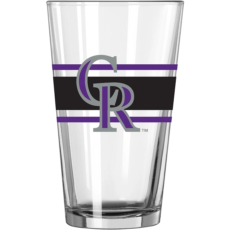 Rocheuses du Colorado 16 oz. Verre à pinte à rayures
