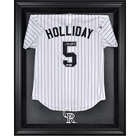 Vitrine pour maillot des Colorado Rockies avec logo encadré noir