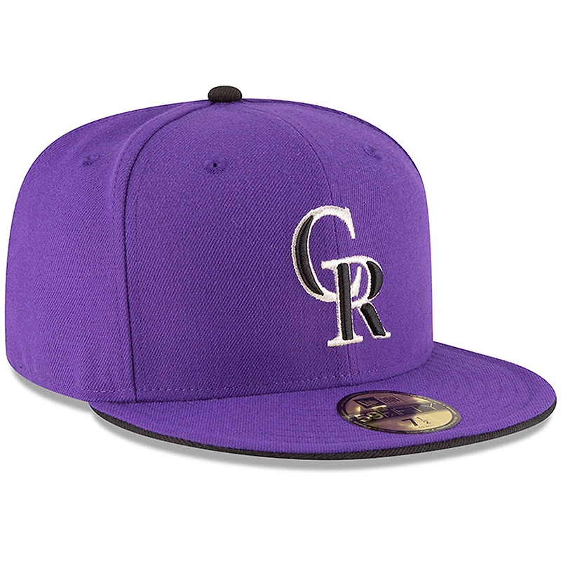 Colorado Rockies New Era Alternate 2 Authentic On Field 59FIFTY - Casquette ajustée Violet