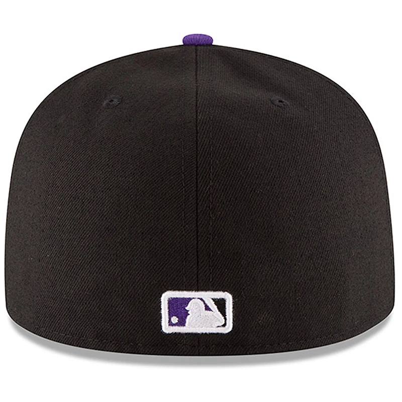 Colorado Rockies New Era Authentic Collection On Field 59FIFTY - Fitted Structured Hat Black/Purple