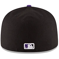 Colorado Rockies New Era Game Authentic Collection On-Field 59FIFTY - Fitted Hat Black